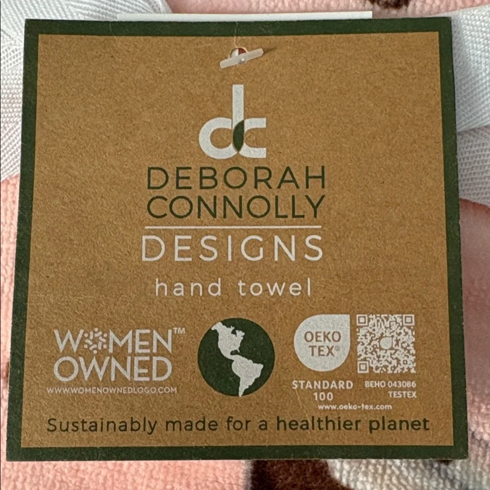 Deborah Connolly Designs Pink Hand Towel